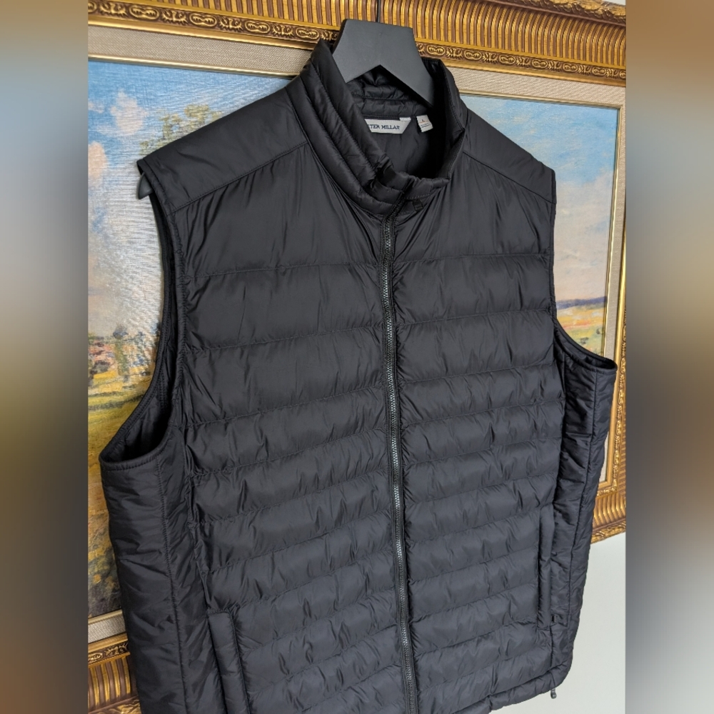 Peter Millar Charcoal Puffer Vest